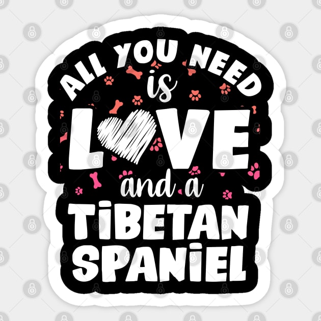 Tibetan Spaniel love Sticker by SerenityByAlex